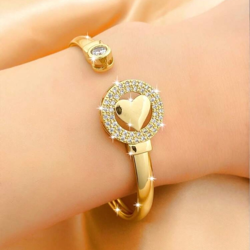 New heart cuff bangle